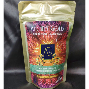 Alchemy Gold Cubensis Psylocybin Craft Chocolate Cubes Micro dose Bag or Jar Medicinal